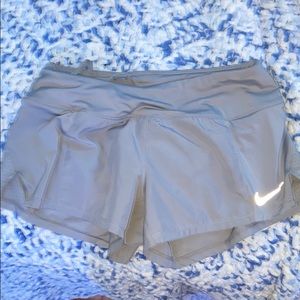 gray nike shorts